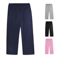 thumbnail image 1 of XINXIAOO School Uniforms for Boys Girls Straight Leg Casual Pants Casual Back to School Outfits for Boys Girls Girls Boys Pants Size 10-11 Years, 1 of 4