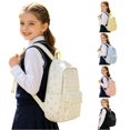thumbnail image 1 of XINXIAOO Student Backpack with Heart Print, Large Capacity Daily School Bag, 1 of 9