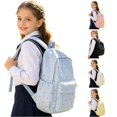 thumbnail image 1 of XINXIAOO Student Backpack with Heart Print, Large Capacity Daily School Bag, 1 of 6