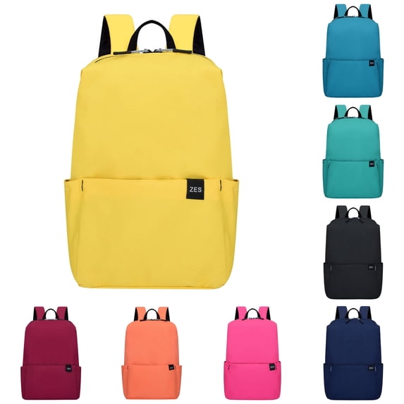 XINXIAOO Student Backpack with Solid Color Design, Lightweight Comfortable Shoulder Straps for Outdoor Travel