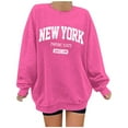 thumbnail image 1 of XINXIAOO Sweatshirt for Women Long Sleeve Sweatshirt Womens Pullover Sweatshirt Hot Pink Sweatshirt Women Fall Essentials Women Clothing Preppy Teen Clothes, 1 of 3