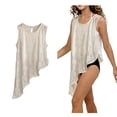 thumbnail image 1 of XINXIAOO Girls Swim Beach Cover up Breathable Girls Lace Beach Cover up Dress Loose Fit Sleeveless Dress Cover up 13-14 Years, 1 of 1