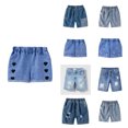 thumbnail image 1 of XINXIAOO Toddler Baby Girls Boys Denim Shorts Summer Casual Cargo Shorts 6-12 Months, 1 of 7