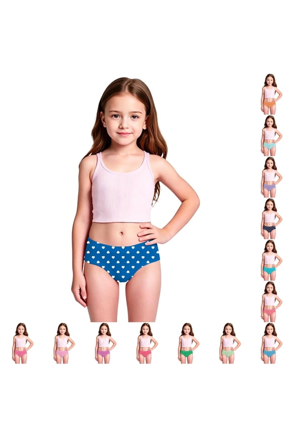 Toddler Girls Swim Shorts UPF 50+ Sun Protection Quick Dry Elastic Waist Bathing Bottoms Summer Beach Pool Vacation Swimwear for Kids 3-4 Years