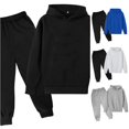 thumbnail image 1 of XINXIAOO Tracksuit Set for Boys Girls Pullover Hoodie and Athletic Pants Fashion Boys' Clothing Sets 11-12 Years, 1 of 3