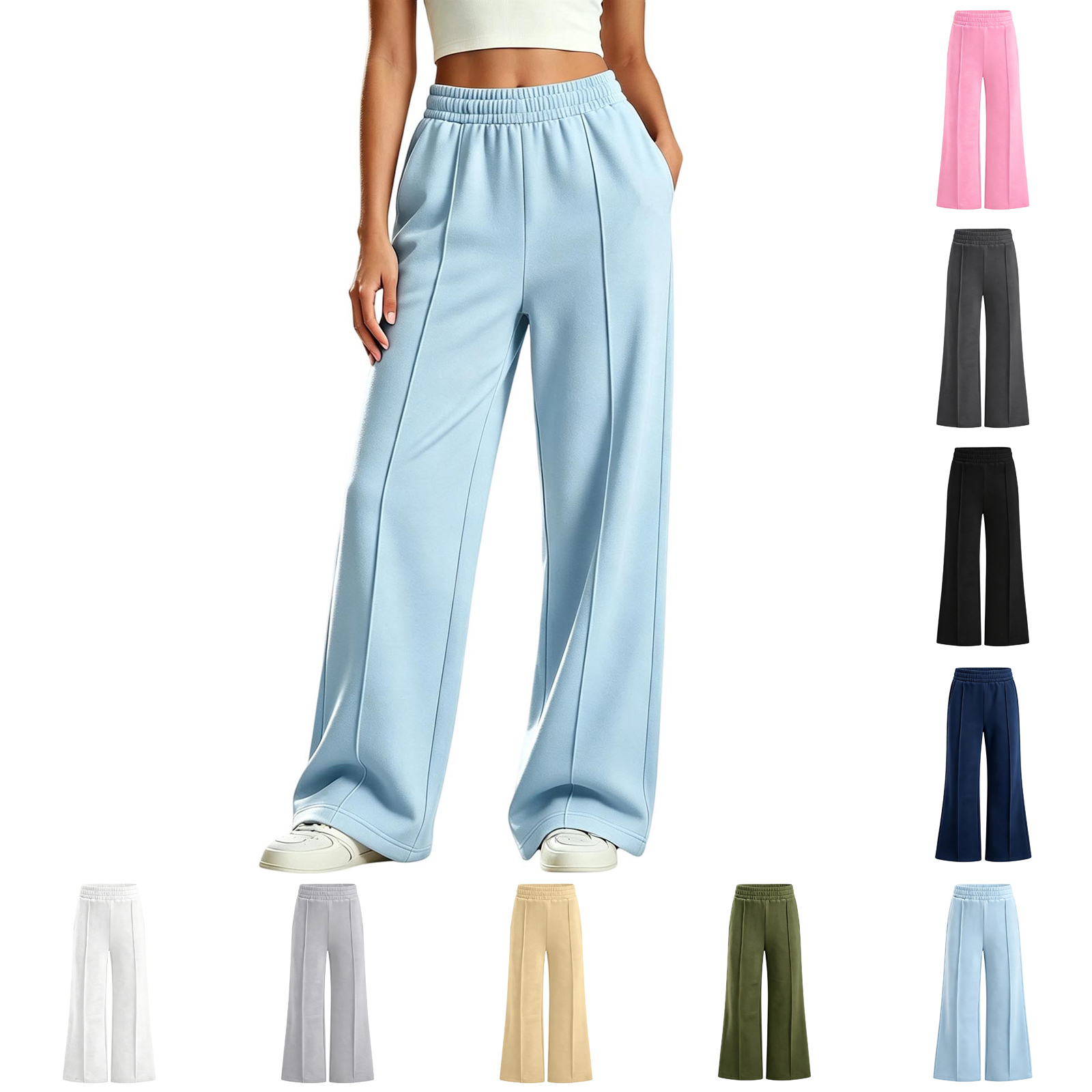 XINXIAOO Uniform Pants for Girls Boys Straight Leg Pants for School Casual Back to School Clothes for Boys Girls Girls Boys Dress Pants Size 11-12 Years