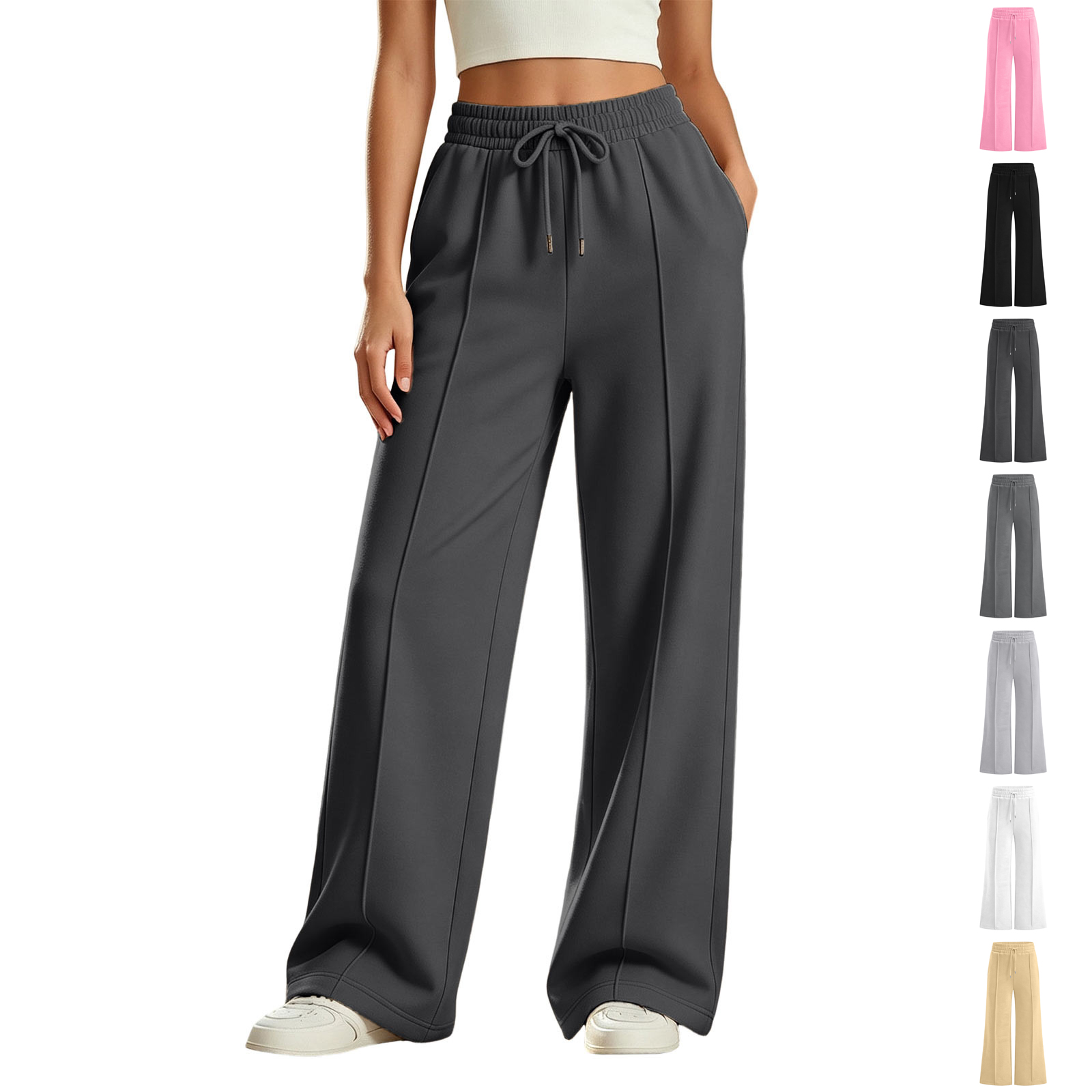XINXIAOO Uniform Pants for Boys Girls Comfort Twill Pants with Pockets Stretchy Back to School Clothes 11-12 Years Girls Boys Pants