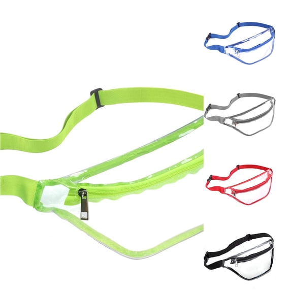 XINXIAOO Waterproof Clear Waist Bag, Stadium Approved Fanny Pack with Adjustable Strap