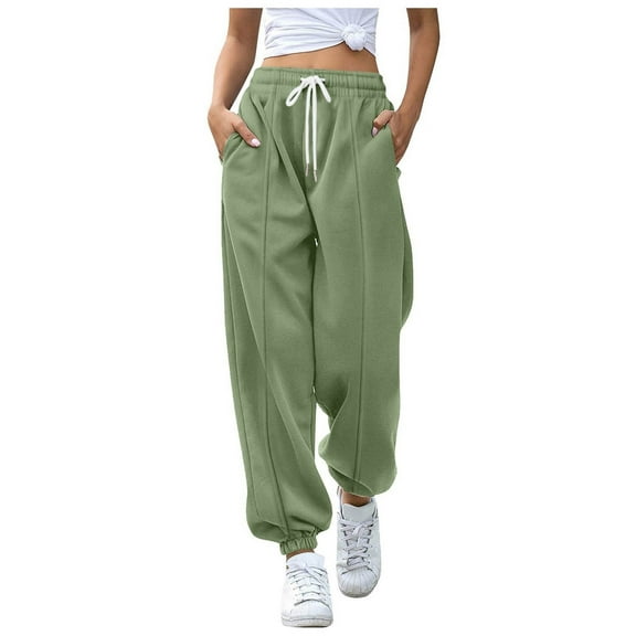 XINXIAOO Women Pants Business Casual Pants for Women Light Green Pants Women Womens Lounge Pants Womens Trousers High Waisted Women Summer Pants