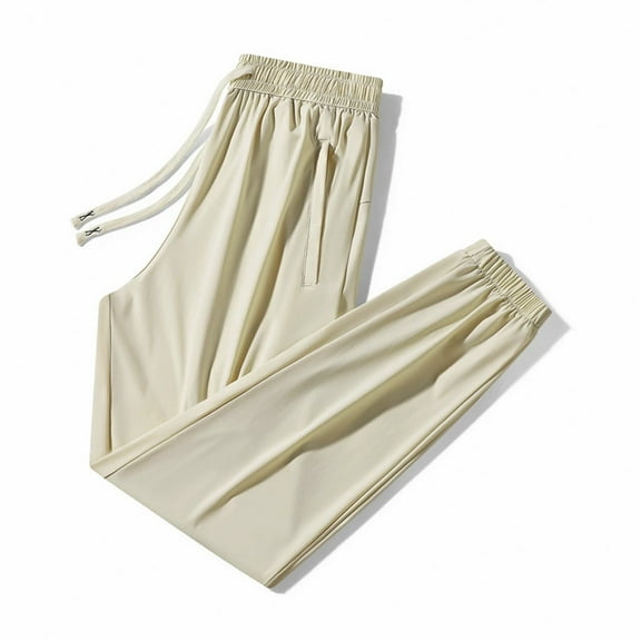 XINXIAOO Women Pants Womens Pants Casual Beige Baggy Pants Women Lounge Pants High Waist Wide Leg Pants Womens Capris for Summer