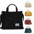 thumbnail image 1 of XINXIAOO Women's Canvas Corduroy Handbag, Fashion Casual Shoulder Messenger Bag, 1 of 6