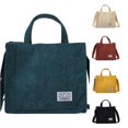 thumbnail image 1 of XINXIAOO Women's Canvas Corduroy Handbag, Fashion Casual Shoulder Messenger Bag, 1 of 6