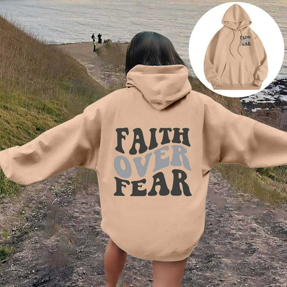 XINXIAOO Hoodies for Women Jesus Loves You Hoodie Letter Print Hoodies Oversized Hoodie for Women Pullover Fall Clothes Women Streetwear Clothes