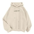 thumbnail image 1 of XINXIAOO Women's Hoodies Sweatshirts Long Sleeve Hoodie Pullover Hoodies Graphic Hoodie Beige Sweatshirt Women Fall Hoodies for Women Cute Womens Clothes, 1 of 9