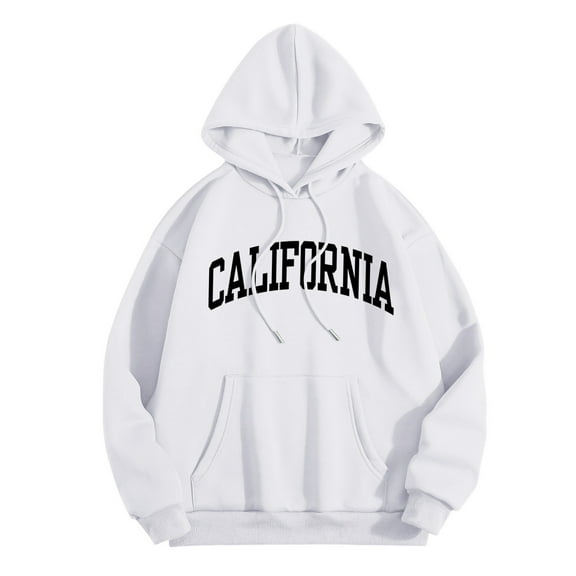 XINXIAOO Women's Hoodies Sweatshirts Long Sleeve Hoodie Women Pullover Soft Hoodie White Hoodies for Women Fall Essentials Comfy Clothes