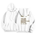 thumbnail image 1 of XINXIAOO Women's Hoodies Sweatshirts Long Sleeve Womens Pullover Sweatshirts Unisex Hoodie White Hooded Sweatshirt Womens Fall Fashion Women’S Clothes, 1 of 4