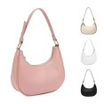 thumbnail image 1 of XINXIAOO Women's PU Dumpling Bag, Solid Color Contrast One Shoulder Versatile Handbag, 1 of 5