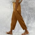 thumbnail image 1 of XINXIAOO Women's Pants for Women Casual Brown Womens Pants Women Lounge Pants Wide Leg Pants Woman with Pockets Women Summer Pants, 1 of 3