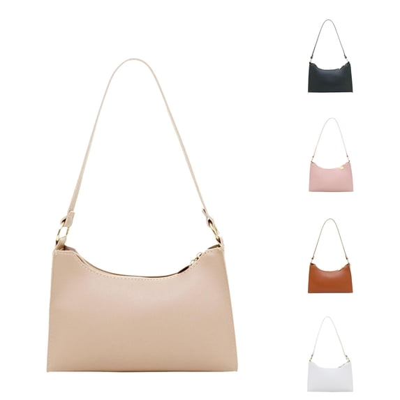 XINXIAOO Women's Solid Color Underarm Bag, Artificial Leather Phone Shoulder & Messenger Purse