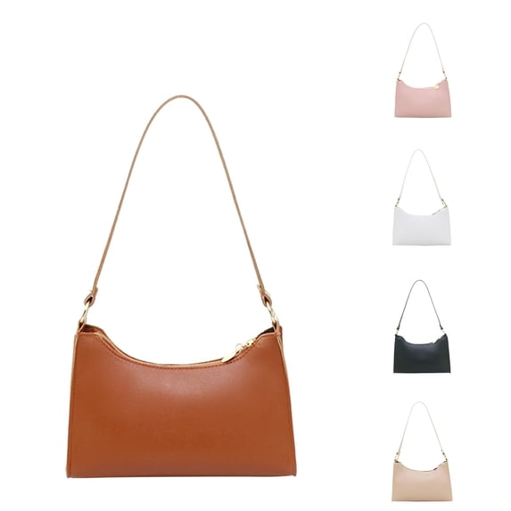 XINXIAOO Women's Solid Color Underarm Bag, Artificial Leather Phone Shoulder & Messenger Purse