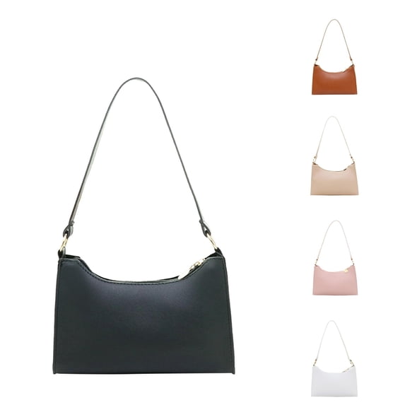 XINXIAOO Women's Solid Color Underarm Bag, Artificial Leather Phone Shoulder & Messenger Purse