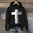 thumbnail image 1 of XINXIAOO Women's Sweatshirts Hoodies Jesus Hoodies Graphic Letter Print Sweatshirt Oversized Women Pullover Fall Clothing Women 2025 Trending Clothes, 1 of 3