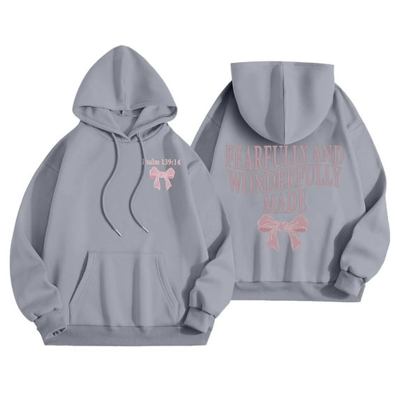 XINXIAOO Women's Sweatshirts Hoodies Long Sleeve Hoodie Womens Pullover Cozy Sweatshirts for Women Light Gray Plain Sweatshirt Fall Outfits Women Young Women