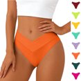 thumbnail image 1 of XINXIAOO Women's Swimsuit Bottom Front Cross Cheeky Basic Bathing Swimsuit Swim Briefs Orange Swimsuit Bottoms, 1 of 7