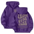 thumbnail image 1 of XINXIAOO Womens Hoodie Long Sleeve Hoodie Oversized Zip up Hoodie Graphic Hoodies for Women Purple Hoodie Women Fall Hoodies Daily Wear, 1 of 4
