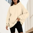 thumbnail image 1 of XINXIAOO Womens Hoodie Long Sleeve Hoodie Pullovers for Women Unisex Hoodie Beige Sweatshirt Women Womens Fall Clothes Clothes for Women, 1 of 4