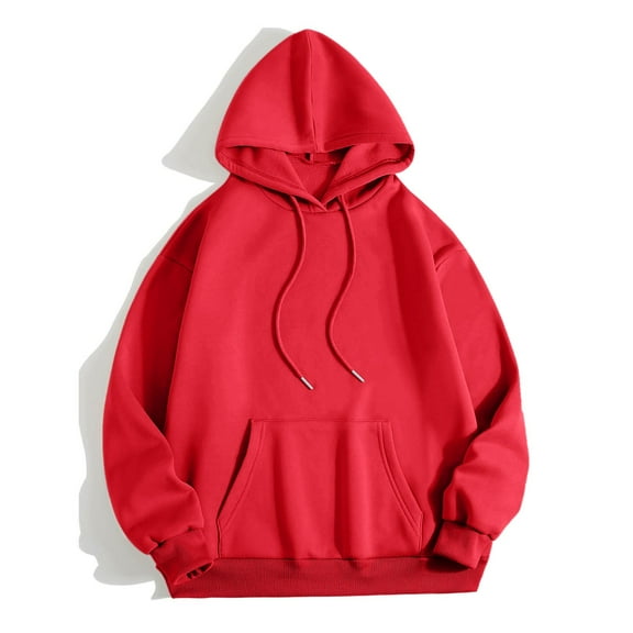 XINXIAOO Womens Hoodie Long Sleeve Pullovers for Women Cute Hoodies Red Sweatshirts Fall Hoodies for Women Street Style Clothes