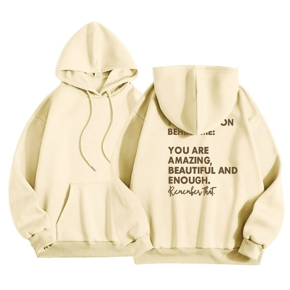 XINXIAOO Womens Hoodies Long Sleeve Hoodie Lightweight Pullover for Women Soft Hoodie Beige Hoodie Y2k Fall Womens Clothes Clothes for Women
