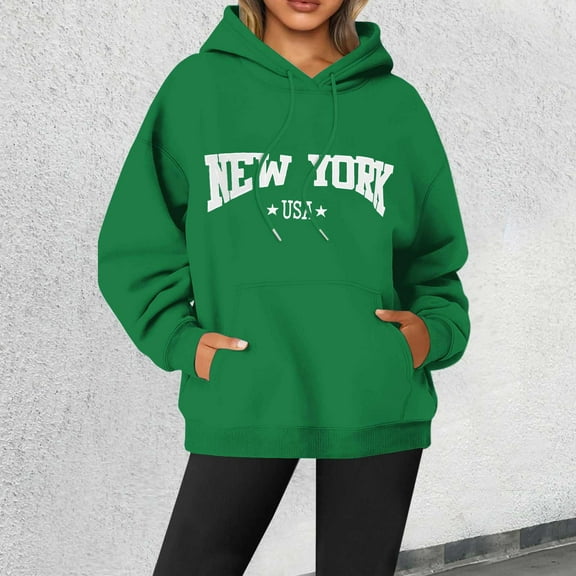 XINXIAOO Womens Hoodies Long Sleeve Hoodie Pullover Sweatshirts Oversized Hoodies for Women Green Hoodies Woman Fall Clothes for Women 2025 Workout Wear