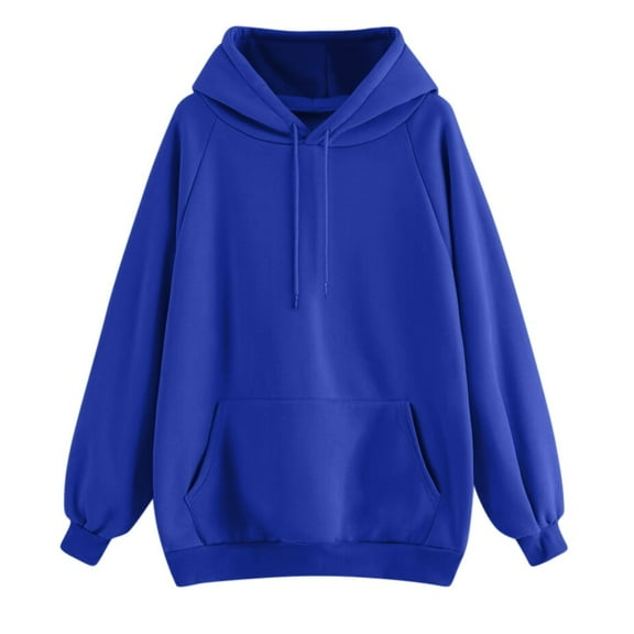 XINXIAOO Womens Hoodies Long Sleeve Hoodie Pullovers for Women Graphic Hoodie Blue Hooded Sweatshirt Fall Tops Teens Clothes