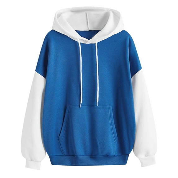 XINXIAOO Womens Hoodies Long Sleeve Women's Hoodies Pullover Oversized Hoodies for Women Blue Hoodies Women Fall Jacket Trending Fashion
