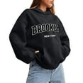 thumbnail image 1 of XINXIAOO Womens Hoodies Long Sleeve Womens Pullover Hoodie Oversized Hoodies for Women Black Hoodie Women Fall Jacket Women Comfy Clothes for Women, 1 of 5