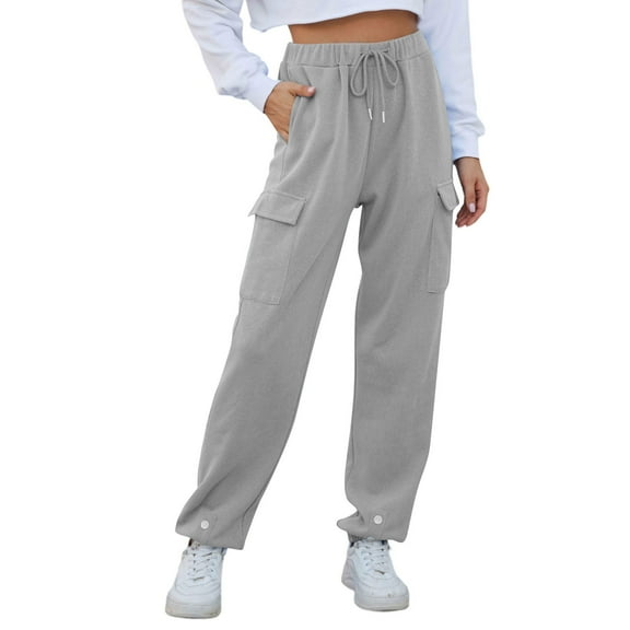 XINXIAOO Womens Pants Casual Pants for Women Grey Pants Women Workout Pants Women Loose Fit Womens Trousers High Waisted Fall Pants for Women