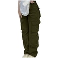 thumbnail image 1 of XINXIAOO Womens Pants Ladies Casual Pants Army Green Pants for Women Comfy Sweatpants Women Wide Leg Pants Fall Pants for Women, 1 of 6