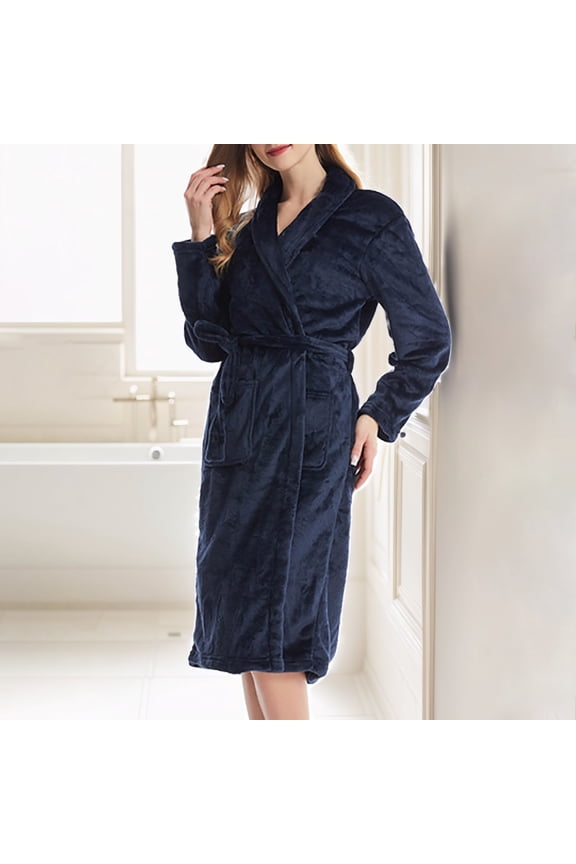 Womens Soft Robe Warm Shaggy Bathrobe plus Size Maternity Robes for Women Dark Robe Set Towel Dresses for Women Dark Robe Long Fancy Robes plus Size Long Robes for Women 4x-5x Sleeping Robes