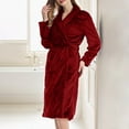 thumbnail image 1 of XINXIAOO Womens Soft Robe Warm Shaggy Bathrobe plus Size Maternity Robes for Women Dark Robe Set Towel Dresses for Women Dark Robe Long Fancy Robes plus Size Long Robes for Women 4x-5x Sleeping Robes, 1 of 7