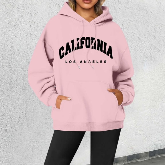 XINXIAOO Womens Sweatshirt Hoodies Long Sleeve Hoodie Pullover Sweatshirts for Women Oversized Sweatshirt for Women Pink Sweatshirts for Women Fall Clothes Teens Clothes