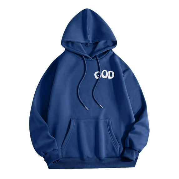 XINXIAOO Womens Sweatshirt Hoodies Long Sleeve Hoodie Women Pullover Cozy Sweatshirts for Women Dark Blue Crewneck Sweatshirt Fall Fashion Street Style Clothes