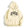 thumbnail image 1 of XINXIAOO Womens Sweatshirt Hoodies Long Sleeve Hoodie Women Pullover Graphic Hoodie Beige Sweatshirt Womens Fall Outfits for Women Teen Clothing, 1 of 3