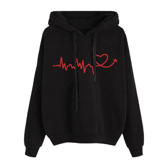 XINXIAOO Womens Sweatshirt Hoodies Long Sleeve Hoodie Womens Hoodies Pullover Cute Hoodies Black Womens Sweatshirt Fall Sweatshirts Women’S Clothes