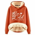 thumbnail image 1 of XINXIAOO Womens Sweatshirt Hoodies Long Sleeve Pullover Hoodies for Women Cute Hoodies Orange Crewneck Fall Clothes Teen Clothing, 1 of 4
