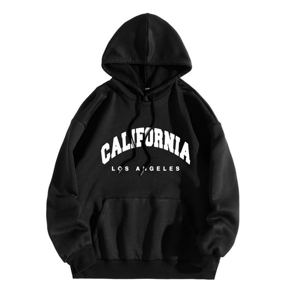 XINXIAOO Womens Sweatshirt Hoodies Long Sleeve Women Pullover Soft Hoodie Black Hooded Sweatshirt Fall Fashion for Women Clothes for Women