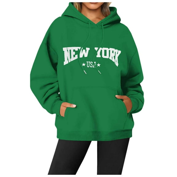 XINXIAOO Womens Sweatshirt Hoodies Long Sleeve Womens Pullover Soft Hoodie Green Hoodie Y2k Womens Fall Outfits 2025 Clothes Women