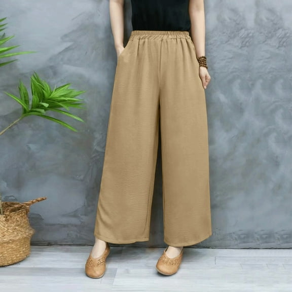 XINXIAOO Womens Trousers Casual Pants Women Khaki Work Pants Women Loose Fit Pants for Women Cargo Pants Women High Waisted Fall Pants for Women