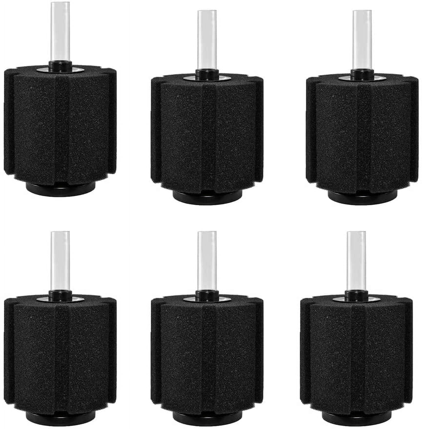 XINYOU XY-380 Aquarium Fish Tank Biochemical Sponge Filter 4-1/2-Inch, 6-pack