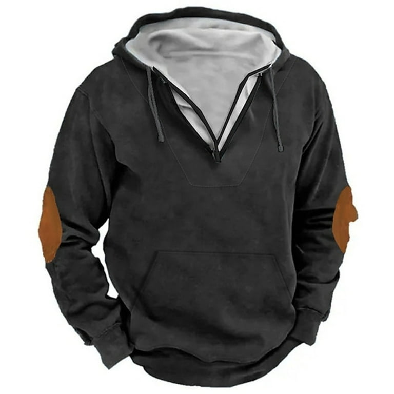 XINYRUNSE Mens Plus Size Zip up Hoodie 5X Kozy Hoodie Plain Sweatshirt Lace Tops Men 21St Birthday Gifts for His Promotion Clearance Walmart